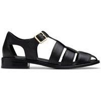 Clarks Womens Sandals Hana Sun Casual Buckle Ankle Strap Fisherman Leather