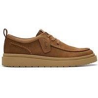 Clarks Men/'s Polden Moc Derby, Cola Suede, 8 UK