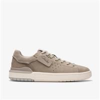 Clarks Men/'s Courtlite2 Run Sneaker, Grey Nubuck, 8 UK
