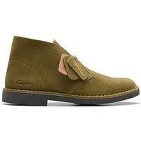 Clarks Unisex/'s Desert Bt Evo Oxford Boot, Olive Suede, 8 UK