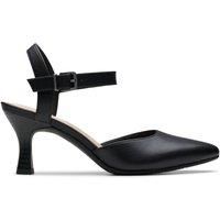 Clarks Womens Kataleyna Cora Black Leather Heels