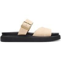 Clarks Women/'s Aristella Mule Sandal, Ecru Suede, 4 UK