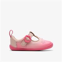 Clarks Girls Roamer Shell Toddler Pink Pre Walker
