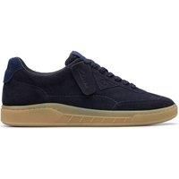Clarks Mens Craft Rally Ace Navy Combination Lace Up,Trainers