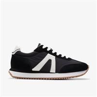 Clarks Womens Calo Run Black Combination Trainers