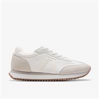 Clarks Womens Calo Run White Combination Trainers