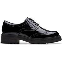 Clarks Womens Orinoco3 Derby Black Patent Lace Up,Derby Shoes