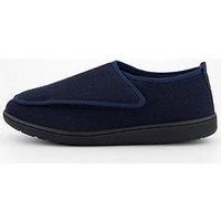 Clarks King Riptape Slippers-Navy