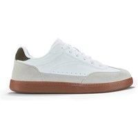 Clarks Mens Fosse Cup White Combination Trainers