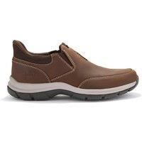 Clarks Mens Spypath Step Beeswax Leather Walking,Slip Ons