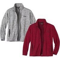 Atlas For Men Mens Brushed Fleece Funnel Neck Jacket (Pack of 2) AF1543