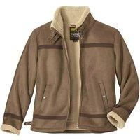 Atlas For Men Mens Faux Suede Sherpa Lined Padded Jacket AF1599