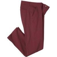 Atlas For Men Mens Stretch Casual Chinos / 40R Burgundy AF1633