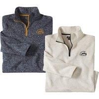 Mottled Fleece Top Pack of 2