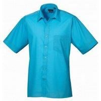 Premier Mens Short Sleeve Poplin Shirt  PC3227