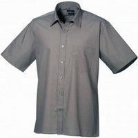 Premier Mens Short Sleeve Poplin Shirt  PC3227