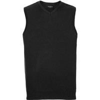 Russell Collection Mens Knitted V Neck Sleeveless Sweatshirt / N/A N/A RW9248