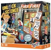 Galt Unlock Science - Fire Fire! Kit for Kids Ages 8+, STEM Science Experiments Set and Fun Filled Crime Solving, Mystery Game for Children, Learn Science, Investigate Clues and Crack the Case