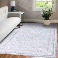 Vernal Adora Machine washable, Non Shedding, Non Slip Area Runner for Living Room, Bedroom, Dining Room, Hallway, Kitchen, Pet Friendly, Light Grey, 200 cm X 300 cm
