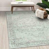 Vernal Darwin Machine washable, Non Shedding, Non Slip Area Rug for Living Room, Bedroom, Dining Room, Hallway, Kitchen, Pet Friendly, Light Beige & Grey, 152 cm X 213 cm
