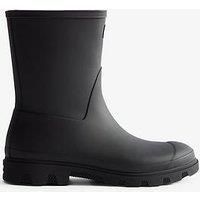 Hunter Mens Downpour Short Boot - Black