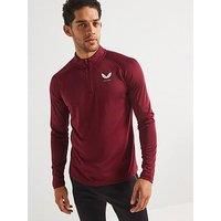 Castore Mens Training Adapt Light Weight 1/4 Zip Top - Red