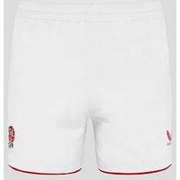Castore Mens England Rugby Home Shorts 2025 Adults White/red L
