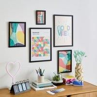 Set of 5 Bright Framed Prints