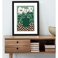 The Art Group Bold Blossom Pottery Framed Art Print By Miho Art Group