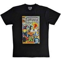 Marvel Comics Men's Fantastic Four T-Shirt in Black | Size: Small