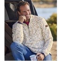 Mottled Half Zip Jumper