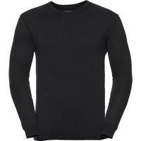 Russell Collection Mens Knitted V Neck Sweatshirt / N/A N/A RW9093
