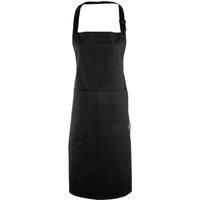 Premier Fairtrade Bibbed Apron / One Size Black PC6724