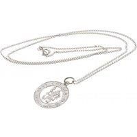 Chelsea FC Men's Silver Painted Necklace & Pendant