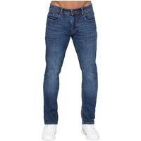 Enzo Men's Stretch Tapered Jeans in Blue | Size: 36R