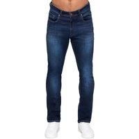 Enzo Men's Actiflex Tapered Jeans in Dark Blue | Size: 32S