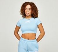 Hoodrich Womens Degree Baby T-Shirt - Blue - Size XL