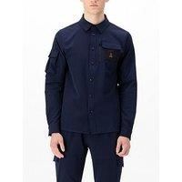 Luke 1977 Hulun Pocket Detail Shirt Dark Navy