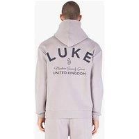 Luke 1977 Alton Back Print Hoodie - Grey