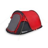 Regatta Malawi V2 2 Pop Up Tent Pepper, Black