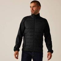 Regatta Essential black water repellent work hybrid jacket #TRA590