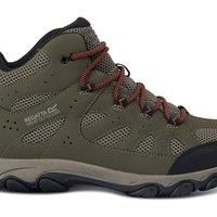 Regatta Men's Edgepoint Breathable Waterproof Mid Walking Boots in Dark Green | Size: 9.5