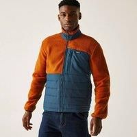 Regatta Mens Frankie Borg Full Zip Hybrid Fleece Warm Winter Layer Top