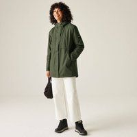 Regatta Women's Brielly Hooded Waterproof Breathable Insulated Jacket in Dark Green | Size: 16