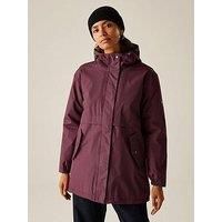 Regatta Women's Brielly Hooded Waterproof Breathable Insulated Jacket in Purple | Size: 14