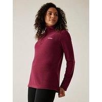 Regatta Women's 'Sweethart' Lightweight Half-Zip Fleece Sweatshirt in Red | Size: 10