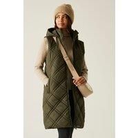 Rurietta Hooded Baffled Longline Gilet Bodywarmer