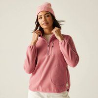 Regatta Women's Frankie Half-Zip Insulating Fleece Sweatshirt in Pink | Size: 10