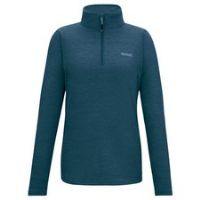 Regatta Womens Sweethart Marl Zip Neck Pullover Fleece Top - Moroccan Blue