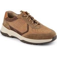 Easyfit Men's Extra-Wide-Fit Bungee-Lace Trainers in Brown | Size: 9